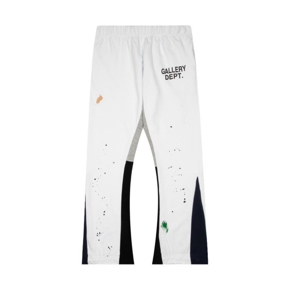Gallery Dept. White and Black Sweatpants